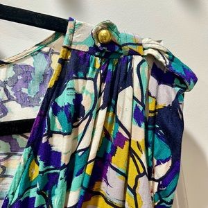 Beautiful Multicolored Dress Large Size